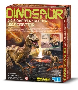 [13234] Kidz Labs Paleontología Esqueleto Velociraptor 4M