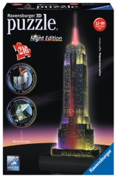[12566 1] Puzzle 3D Especiale -Empire State -Night Edition- Ravensburger