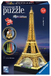 [12579 1] Puzzle 3D Especiale -Torre Eiffel -Night Edition- Ravensburger