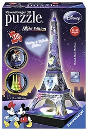 [12520 3] Puzzle 3D Especiale -Disney Torre Eiffel -Night Edition- Ravensburger