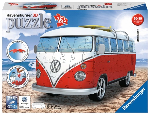 [12516 6] Puzzle 3D Midi -Furgoneta Volkswagen- Ravensburger