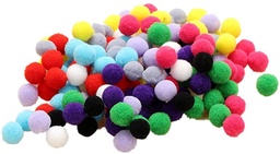 Pompones Polipropileno 25 mm. (50 pzs.)