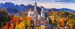 [15161 5] Puzzle 1000 piezas -Panorama: Castillo de Neuschwanstein, Bavaria- Ravensburger