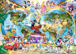 [15785 3] Puzzle 1000 piezas -Mapamundi Disney- Ravensburger