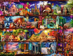 [16685 5] Puzzle 2000 piezas -El Mundo De Los Libros- Ravensburger