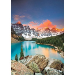 [17739] Puzzle 1000 piezas -Lago Moraine, Bannf National Park, Canadá- Educa