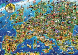 [17962] Puzzle 500 piezas -Mapa de Europa- Educa