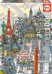 [19264] Puzzle 1000 piezas -París, Carlo Stanga- Educa