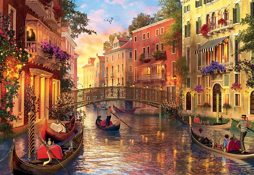 [17124] Puzzle 1500 piezas -Atardecer en Venecia- Educa