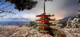 [18013] Puzzle 3000 piezas -Monte Fuji y Pagoda Chureito, Japón, Panorama- Educa