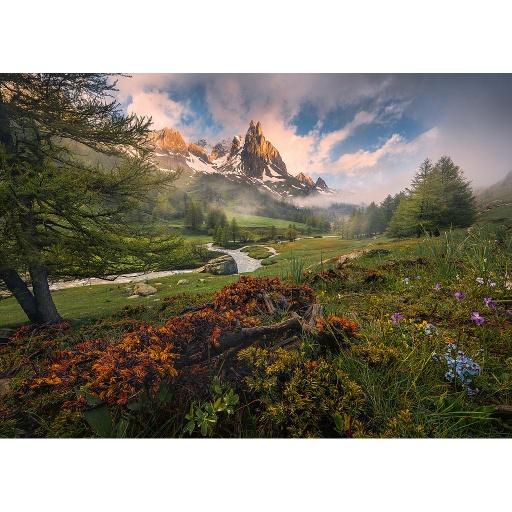 [15993 2] Puzzle 1000 piezas -Atmosfera Pintoresca en la Vallée de la Clarée, Alpes Franceses- Ravensburger