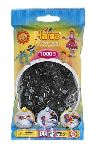 [207-18] Bolsa 1000 piezas -Negro 18- Hama Midi