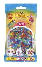 [207 54] Bolsa 1000 piezas -Surtido Colores Translúcidos Glitter Mix 53- Hama Midi