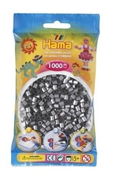 [207 62] Bolsa 1000 piezas -Plata Metalizado 62- Hama Midi