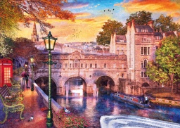 [16955 9] Puzzle 1000 piezas -Noche romántica en Bath (Puente Pulteney)- Ravensburger