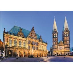 [19622 7] Puzzle 1000 piezas -Vista del Ayuntamiento, Bremen- Ravensburger