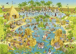 [29693] Puzzle 1000 piezas -Zoo Nilo Egipto, Degano- Heye
