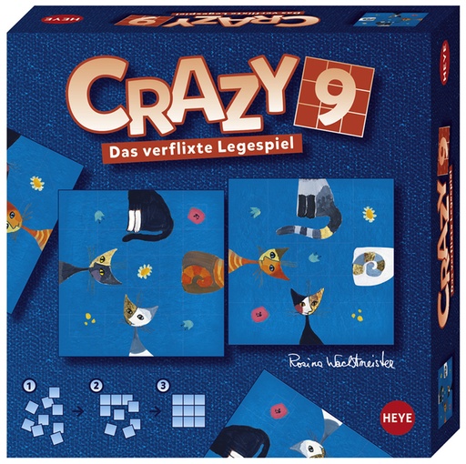 [28501] Juego Crazy 9 -Wachtmeister, Cats- Heye