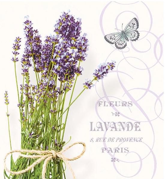 Servilleta 33 x 33 cm. -Bunch Of Lavender-