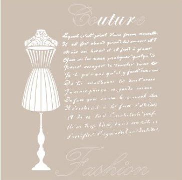 [AS-455] Plantilla Stencil 21 x 30 cm. -Couture Fashion- Cadence