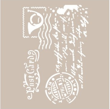[AS-472] Plantilla Stencil 21 x 30 cm. -Timbre Postal- Cadence