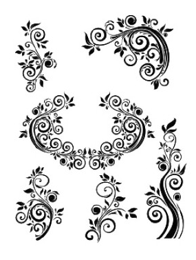 [AS-474] Plantilla Stencil 21 x 30 cm. -Filigranas Variadas- Cadence