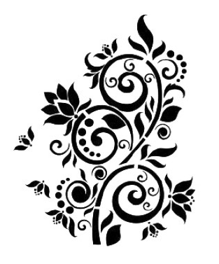 [AS-475] Plantilla Stencil 21 x 30 cm. -Filigrana Grande- Cadence