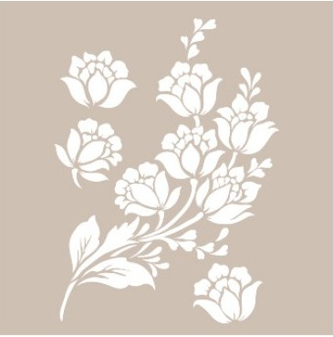 [AS-482] Plantilla Stencil 21 x 30 cm. -Rosas- Cadence