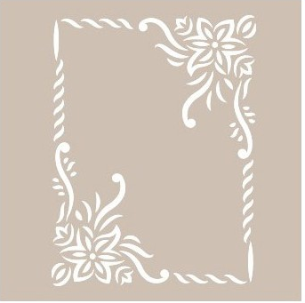 [AS-495] Plantilla Stencil 21 x 30 cm. -Marco Flores- Cadence