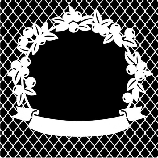 [HDM-195] Plantilla Stencil 25 x 25 Home Decor -Ramas- Cadence