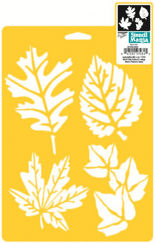 [970860710] Plantilla Stencil 18 x 23 cm. -More Leaves- Delta Creative