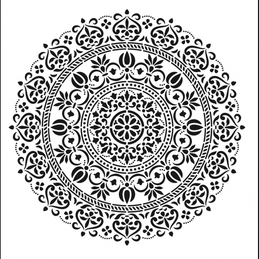 [HD-109] Plantilla Stencil 45 x 45 cm. -Mandala- Cadence