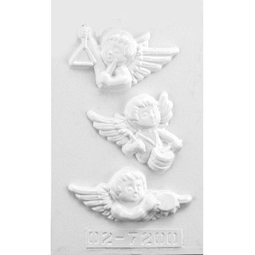 [02-7200] Molde Plástico 27 x 17 cm. -Cabezas Angeles-