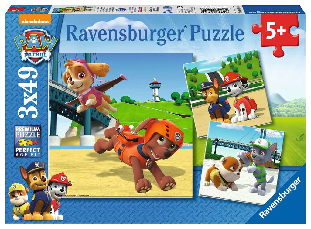 [09239 0] Puzzle 3 x 49 piezas -La Patrulla Canina- Ravensburger