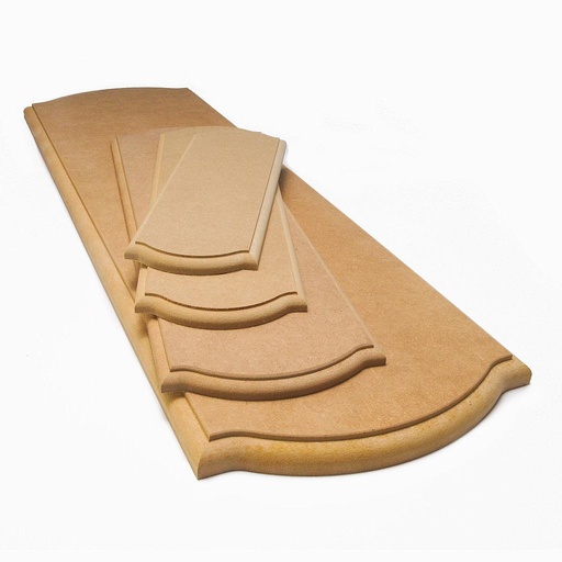 [569880] Peana con Forma MDF 80 x 25 x 2,2 mm. Amati