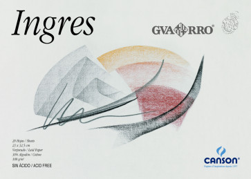 [200400725] Bloc Ingres 20 Hojas 32,5 x 46 cm. Encolado 108gr. Guarro