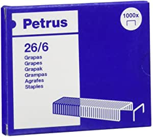 [557 10] Grapas 26/6 cobre Petrus (1000 pzs.)