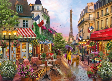 [39482 1] Puzzle 1000 piezas -Flores en París- Clementoni