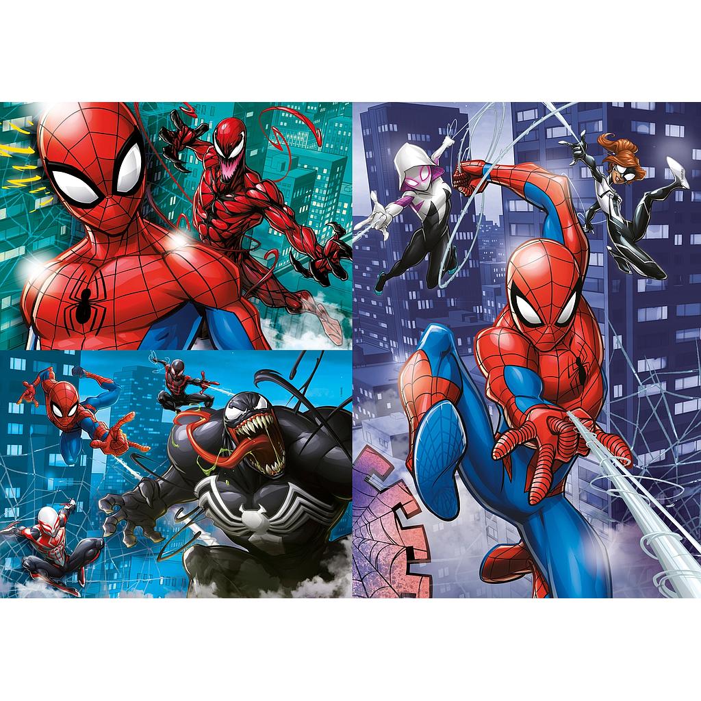 [25238 1] Puzzles 3 x 48 piezas -Spiderman- Clementoni