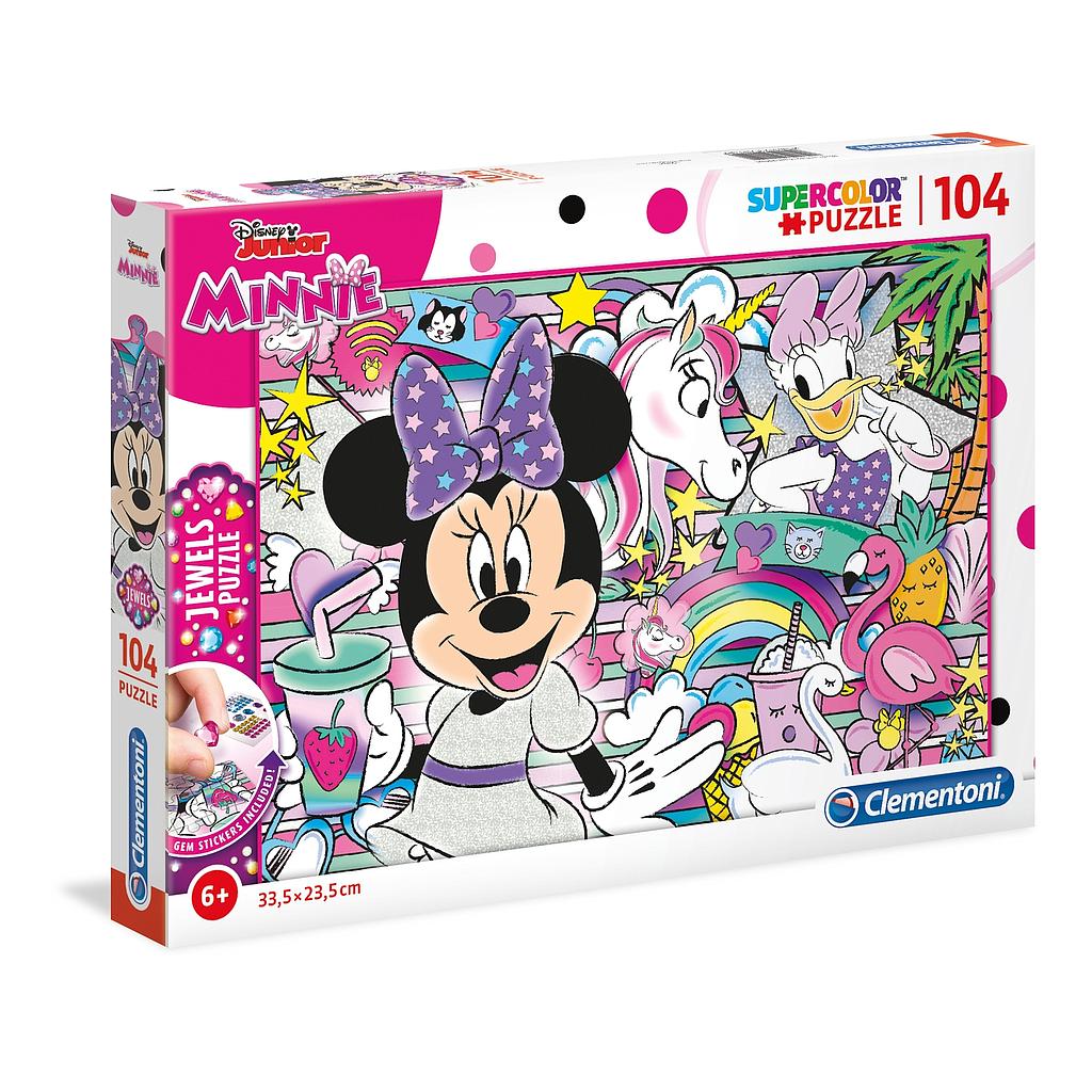[20154 9] Puzzle 104 piezas con Joyas -Minnie Happy Helpers- Clementoni