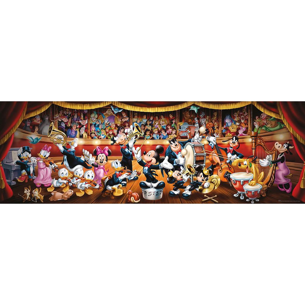[39445 6] Puzzle 1000 piezas -Panorama: Orquesta Disney- Clementoni