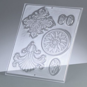 [9500153] Moldes Ornamentos 6 partes (3 - 10 cm.)