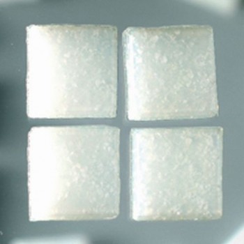 [2291601] Teselas Mosaico Cristal -Blanco- 10 x 10 x 4 mm. 1 Kg. (1500 pzs. Aprox.)