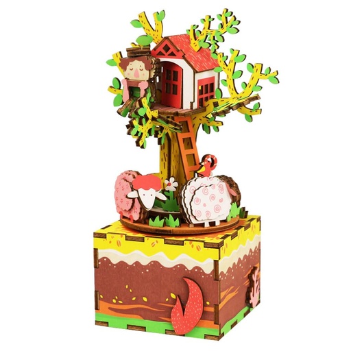 [AM408] Kit Caja Musical -Casa en el Arbol- Robotime