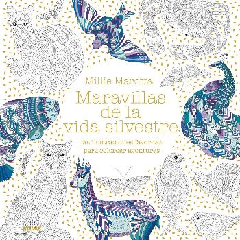 [978-84-17492-24-3	] Libro Colorear "Maravillas de la Vida Silvestre" Edit. Blume   