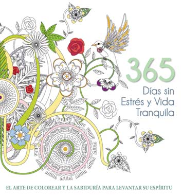 [978-84-16279-64-7	] Libro Colorear "365 Dias sin Estrés y Vida Tranquila" Edit. LU        