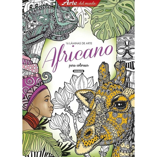 [S0916003] Láminas de Arte Africano para Colorear- Susaeta