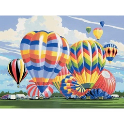 [PAL5] Pintar Por Números 32,4 x 40 cm. -Globos Aerostáticos- Royal & Langnickel