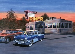 [PAL28] Pintar Por Números 32,4 x 40 cm. -50's Dinner- Royal & Langnickel