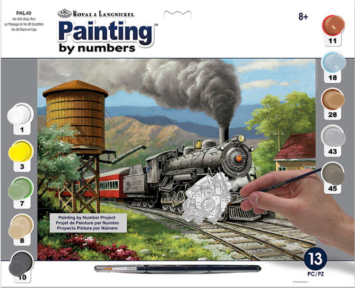 [PAL49] LIQUIDACION Pintar Por Números 32,4 x 40 cm. -Daily Run- Royal & Langnickel